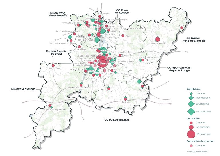 Centralités et secteurs d'implantation périphériques